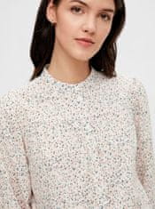 Pieces Růžovo-bílá květovaná košile Pieces Lindsey XS
