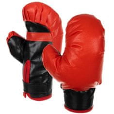 MG Punching Ball dětský boxovací pytel s rukavicemi, červené