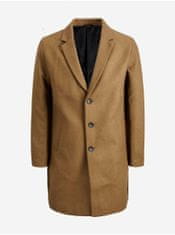 Jack&Jones Hnědý kabát s příměsí vlny Jack & Jones Moulder L