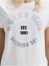 Guess Bílé dámské tričko Guess Tonya S