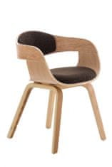 BHM Germany Jídelní židle Kingston, textil, přírodní / hnědá