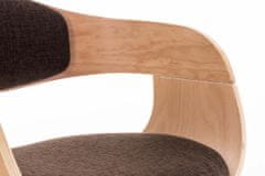 BHM Germany Jídelní židle Kingston, textil, přírodní / hnědá