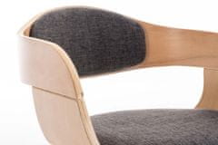 BHM Germany Jídelní židle Kingston, textil, přírodní / světle šedá