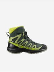 Zeleno-černé klučičí kotníkové outdoorové boty Salomon XA PRO 32