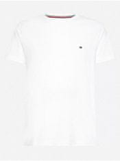Tommy Hilfiger Bílé pánské tričko s potiskem Tommy Hilfiger XXL