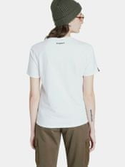 Desigual Bílé tričko s potiskem Desigual S