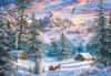 Puzzle Vánoční hory 1000 dílků