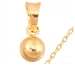 Lovrin Sada zlatých šperků 585, hladká, 0,8g kulička