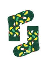 Happy Socks Dětské zelené ponožky Happy Socks, vzor Taco - 2-3Y