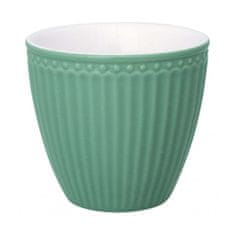 Green Gate porcelánový latte hrnek Alice Dusty Green 350 ml