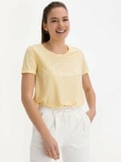 Roxy Žluté dámské tričko s potiskem Roxy XXS