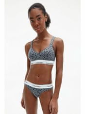 Calvin Klein Šedá podprsenka s leopardím vzorem Lift Bralette Calvin Klein Underwear XS