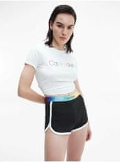 Calvin Klein Bílo-černé dámské pyžamo S/S Short set Calvin Klein Underwear L