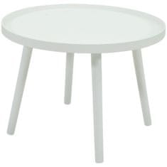 Konferenční stolek kulatý bílý 55 cm