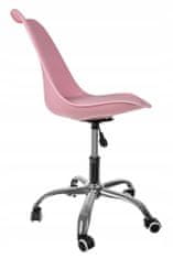 Iso Trade Otočná kancelářská židle | růžová