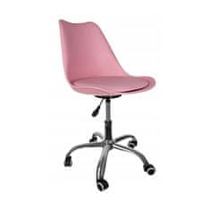 Iso Trade Otočná kancelářská židle | růžová