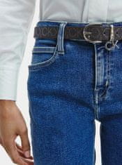 Calvin Klein Tmavě hnědý dámský vzorovaný pásek Calvin Klein Jeans 90