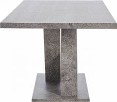 Danish Style Jídelní stůl Anto, 160 cm, pohledový beton