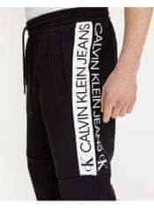 Calvin Klein Černé pánské tepláky Calvin Klein Jeans Mirror Logo XXL