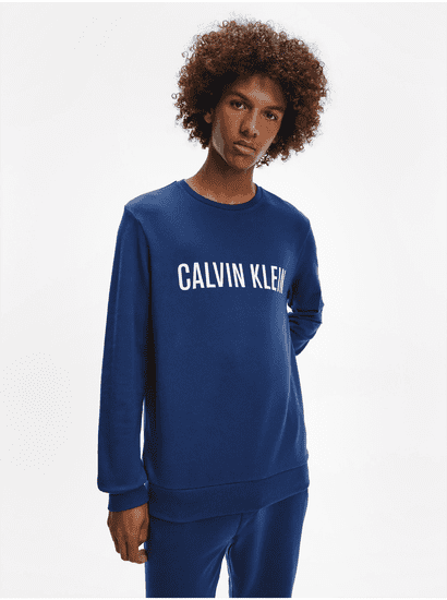 Calvin Klein Tmavě modrá pánská mikina Calvin Klein Jeans