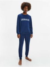 Calvin Klein Tmavě modrá pánská mikina Calvin Klein Jeans L