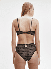 Calvin Klein Černá vzorovaná podprsenka Calvin Klein Underwear S