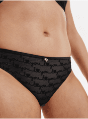 Calvin Klein Černé vzorované kalhotky Calvin Klein Underwear XS