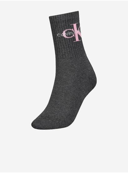 Calvin Klein Tmavě šedé dámské ponožky Calvin Klein Underwear