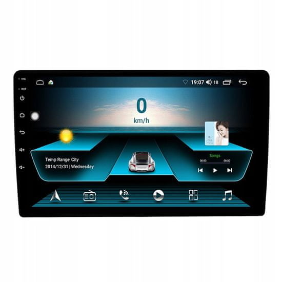 Farrot Multimediální přehrávač do auta, AUTORÁDIO 2 din 9palcové Android 10.1, GPS navigací, WIFI, USB, Bluetooth, + zadní kamera