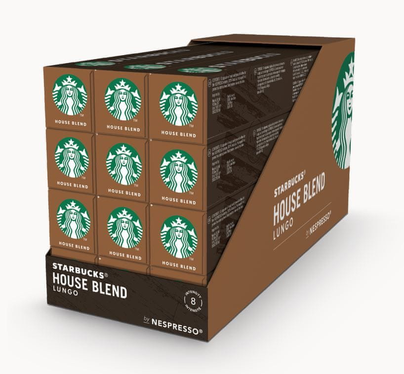 Levně Starbucks by Nespresso House Blend - kávové kapsle – 12x10 kapslí v balení
