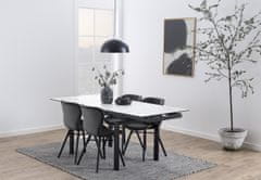 Design Scandinavia Jídelní stůl Hudde, 120-200 cm, bílá