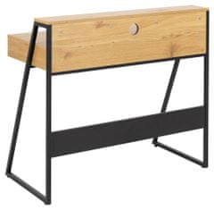 Design Scandinavia Pracovní stůl Reece, 100 cm, dub / černá