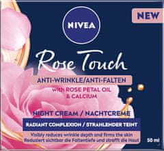 Nivea Noční krém proti vráskám s růžovým olejem Rose Touch (Anti-Wrinkle Night Cream) 50 ml