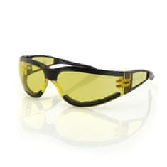 Bobster Brýle SUNGLASS SHIELD II Black/Yellow – sluneční brýle na motorku a sport