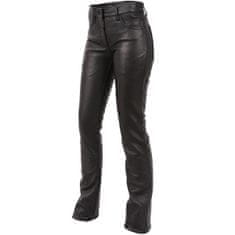 Cruison Kalhoty LADIES JEANS - dámské černé kožené kalhoty vel. 34