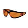 Bobster Brýle SUNGLASS SHIELD II Black/Amber – sluneční brýle na motorku a sport