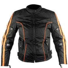 Xelement Bunda ORANGE FORCER LADIES - dámská černá-oranžová textilní moto bunda vel. XL