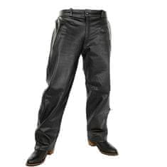 Xelement Kalhoty SIDE ZIPPER - pánské černé kožené moto kalhoty vel. 40