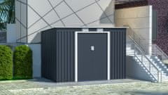 IWHOME Zahradní domek ZEUS 2C 4,72 m² antracit + podlahová konstrukce ZEUS 2C IWH-10230007 + IWH-10240007