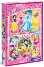 Clementoni Puzzle Disney princezny: Kamarádky 2x60 dílků