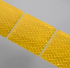 kltools Samolepící páska reflexní dělená 1m x 5cm žlutá