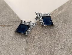 Lovrin Sada stříbrných šperků 925 safírových diamantů