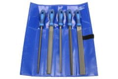 TRIUMF pilníky dílenské, délka 250 mm, v rolovacím PVC obalu, sek 2, sada 5 dílů