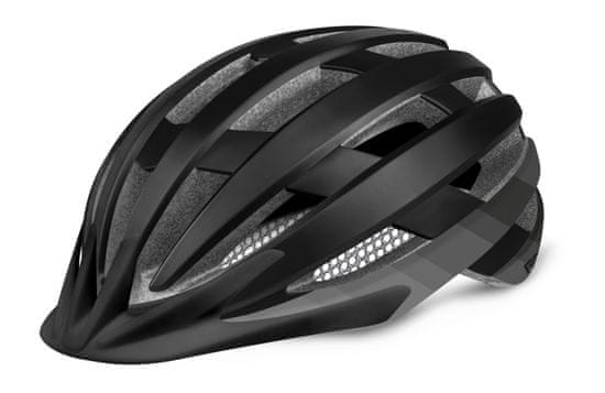 R2 Cyklistická helma VENTU ATH27A/M 56-58cm černá, mat