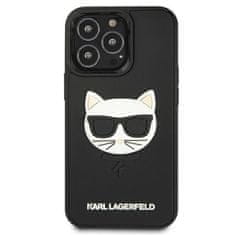 Karl Lagerfeld KLHCP13XCH3DBK hard silikonové pouzdro iPhone 13 Pro MAX 6.7" black 3D Rubber Choupette