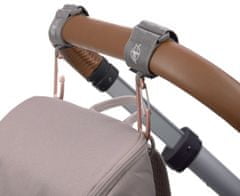 Lässig Casual Stroller Hooks with Carabiner grey