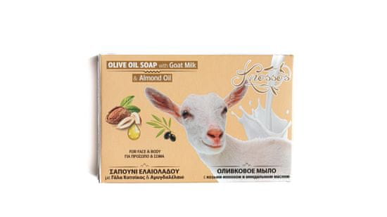 Knossos Aromatické olivové mýdlo s kozím mlékem a mandlovým olejem 100g