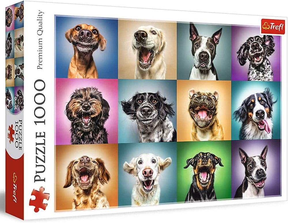 Trefl Puzzle Legrační psí portréty 1000 dílků