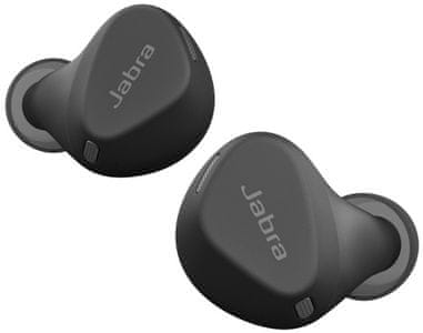 minimalistická Bluetooth sluchátka jabra elite 4 active dotykové ovládání hlasový asistent výdrž na nabití 7 h ip57 odolnost vodě prachu potu podpora hlasového ovládání skvělý zvuk dynamické měniče nabíjecí box