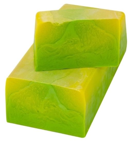 L´Cosmetics Přírodní ručně dělané mýdlo bez SLS - Citron a limetka s jílem a esenciálními oleji z citronu a limetky 100g +/- 6%